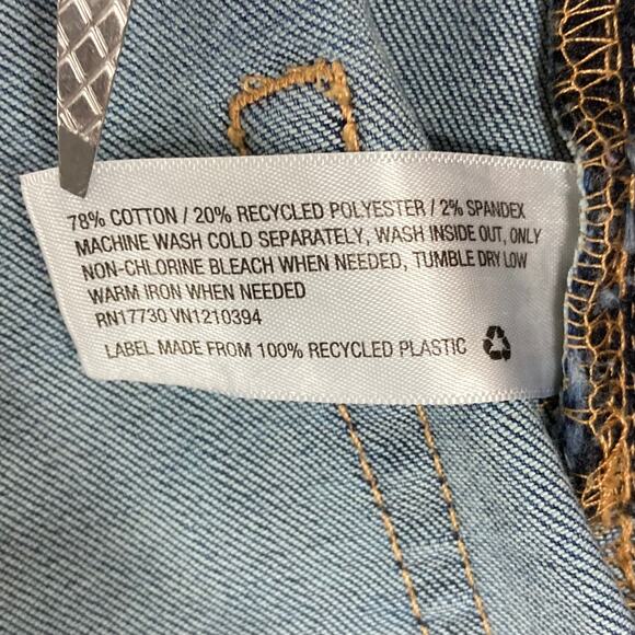 INGRID + ISABEL Jeans 12 Maternity Stretch-Panel Bootcut Blue Dark Wash - Picture 6 of 11